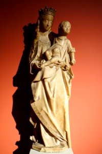 Virgin and Child, probably by Gil de Siloe, c. 1490, alabaster - Bode-Museum - DSC03246