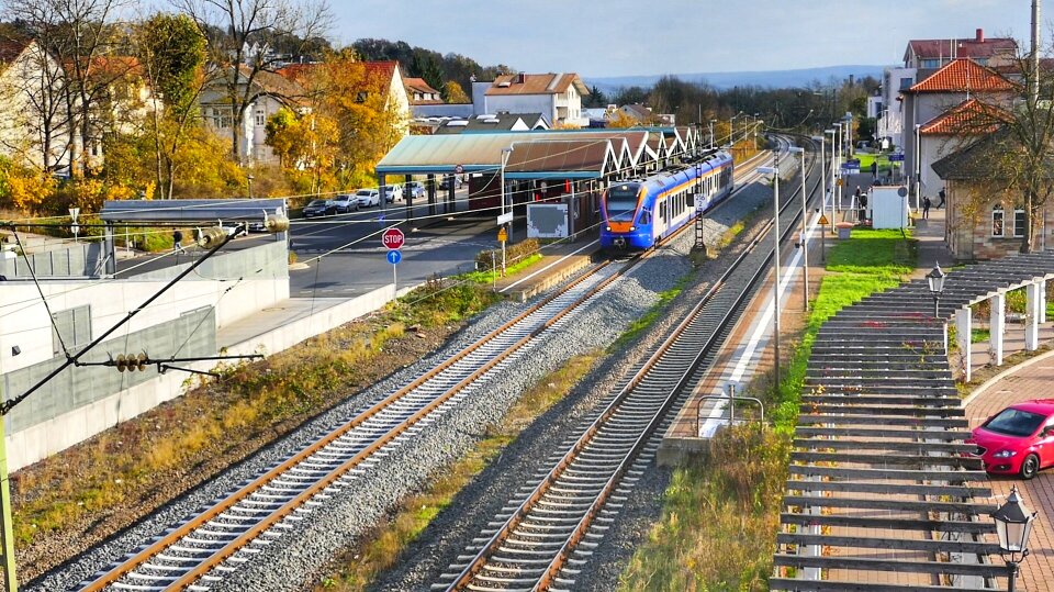 Transport system railway line train photo