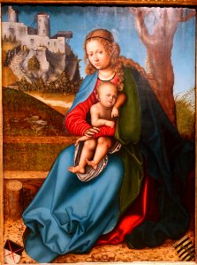 Virgin and Child by Lucas Cranach the Elder (studio), c. 1513-1514, oil on linden wood - University of Arizona Museum of Art - University of Arizona - Tucson, AZ - DSC08138