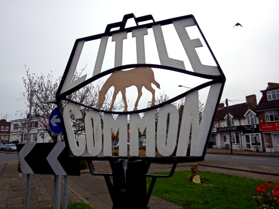 Village sign, Little Common, Bexhill