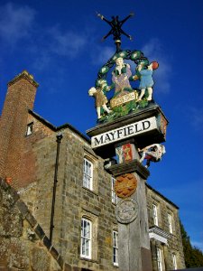 Village sign, Mayfield