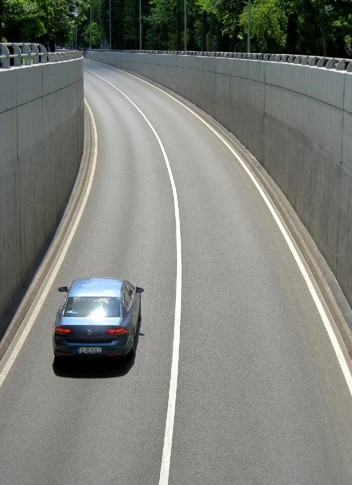 Asphalt passage curve