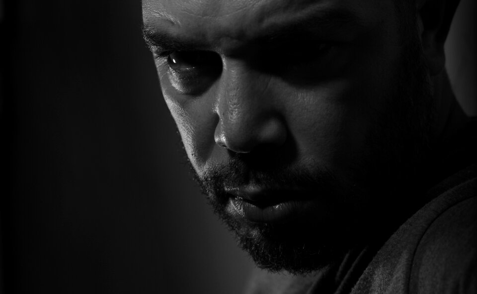 Dark low-key monochrome