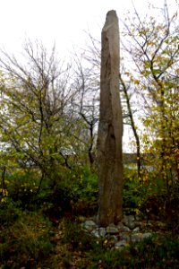 Vindbräcka menhir in autumn 1