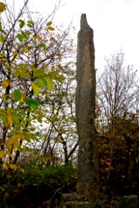 Vindbräcka menhir in autumn 2
