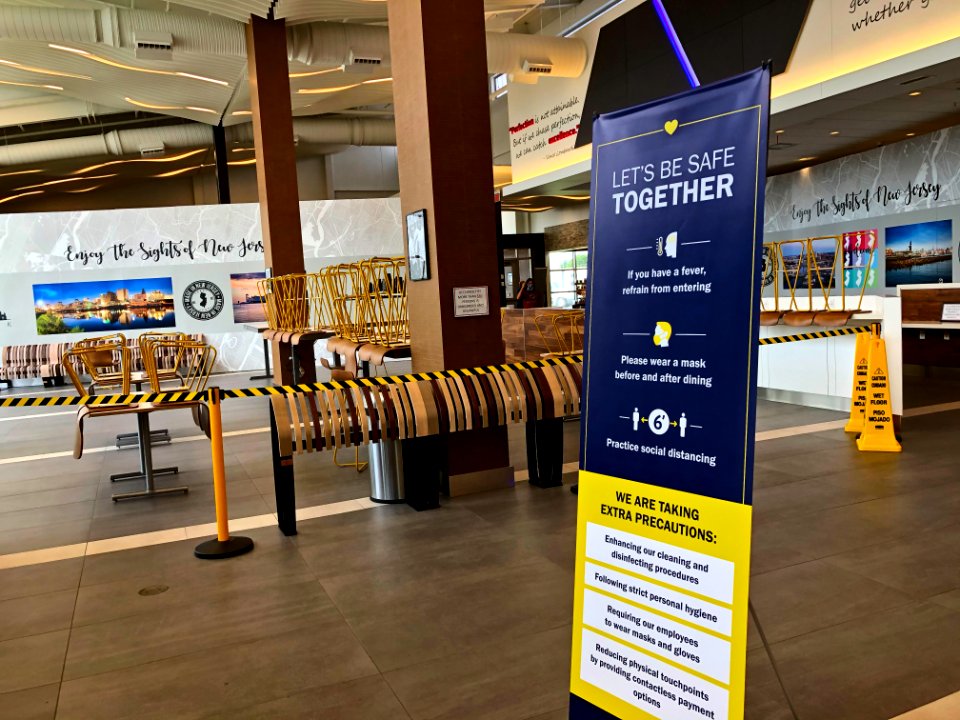 Vince Lombardi Rest Stop 2020 During Covid Reopening Interior