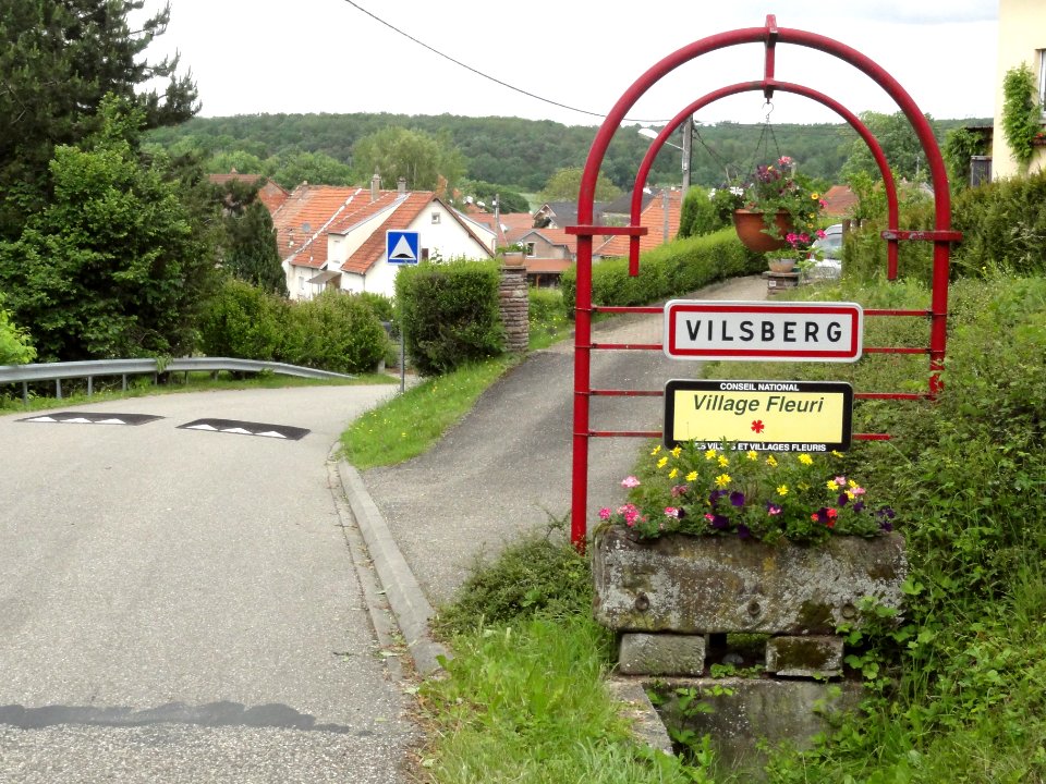 Vilsberg (Moselle) city limit sign