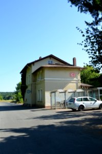 Villmar, Bahnhof, Rückseite