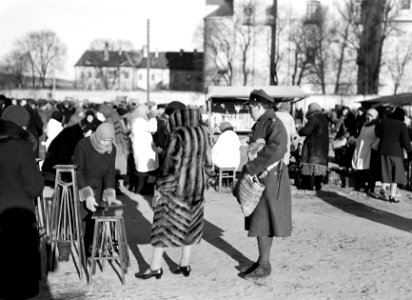 Vilnius. Markt op de Lukiskiu aikste bij de kerk van St. Philip en St Jacob. Een, Bestanddeelnr 252-1308
