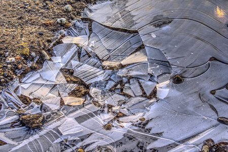 Fragmented fragment ice photo