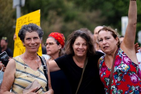 Views of the solidarity protest for Rojava organized by Kurdish Jews on October 15th, 2019 in Tel Aviv, Israel 27