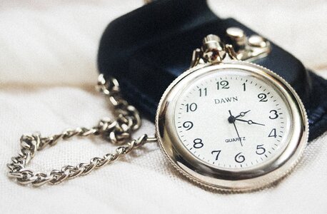 Number watch silver