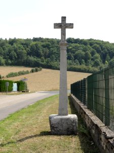 Vignot (Meuse) croix de chemin recto