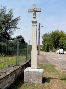 Vignot (Meuse) croix de chemin verso