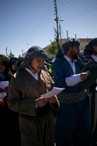 Views of the Palm Sunday festival and parade in 2018 in alQosh, a Chaldean Catholic town 16