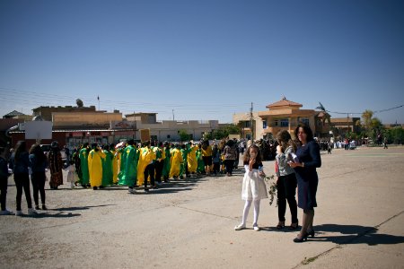 Views of the Palm Sunday festival and parade in 2018 in alQosh, a Chaldean Catholic town 12