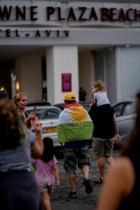 Views of the solidarity protest for Rojava organized by Kurdish Jews on October 15th of 2019 in Tel Aviv, Israel 17
