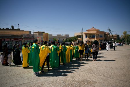 Views of the Palm Sunday festival and parade in 2018 in alQosh, a Chaldean Catholic town 13