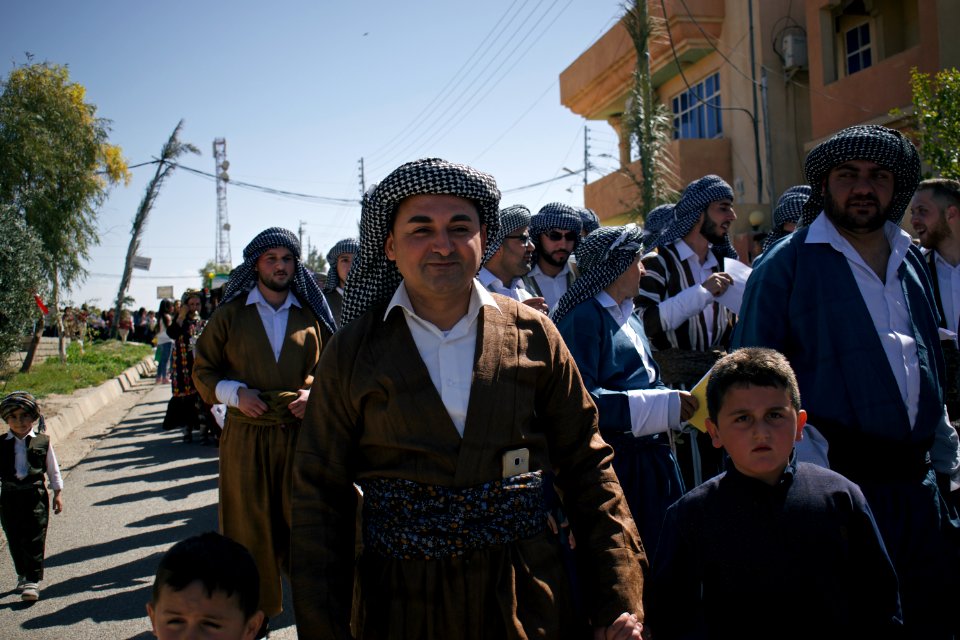 Views of the Palm Sunday festival and parade in 2018 in alQosh, a Chaldean Catholic town 18
