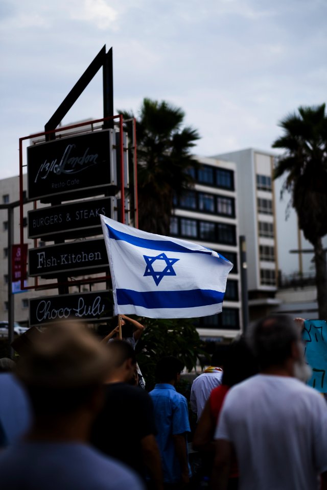 Views of the solidarity protest for Rojava organized by Kurdish Jews on October 15th of 2019 in Tel Aviv, Israel 41