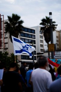 Views of the solidarity protest for Rojava organized by Kurdish Jews on October 15th of 2019 in Tel Aviv, Israel 43