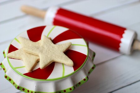 Christmas rolling pin food photo