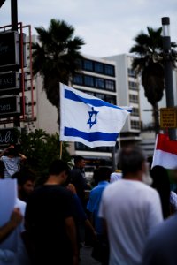 Views of the solidarity protest for Rojava organized by Kurdish Jews on October 15th of 2019 in Tel Aviv, Israel 42