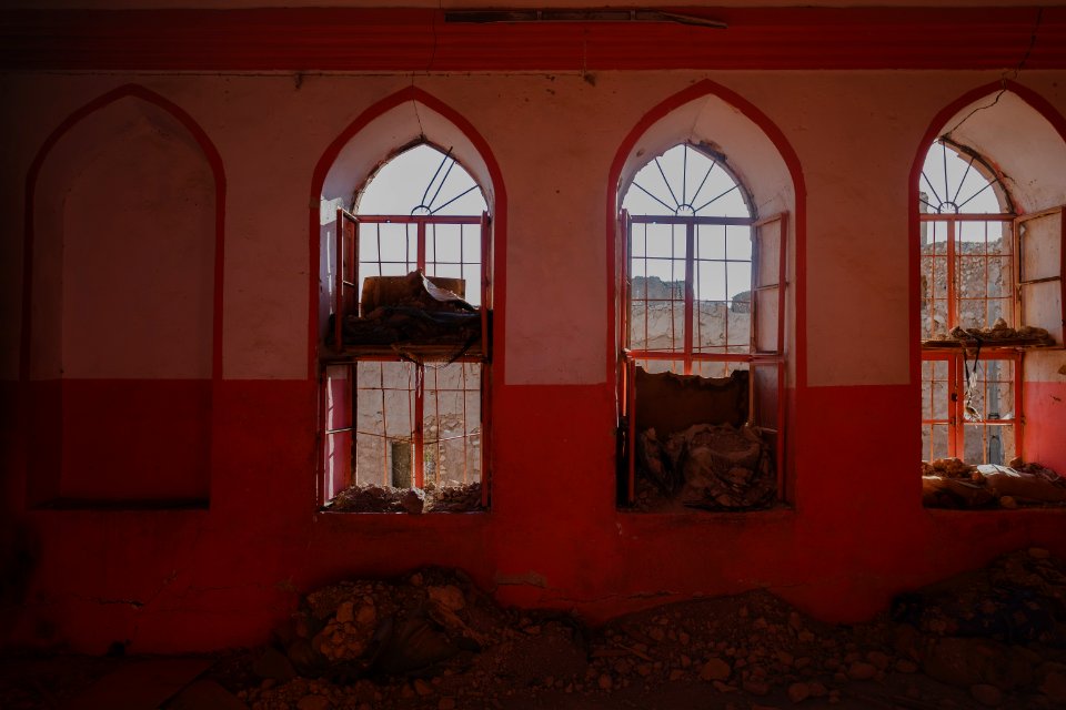 Views on 28th June 2019 around an old villa that was used as an Islamic State base and then PMF base in Sinjar's old city 02