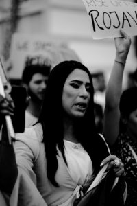 Views of the solidarity protest for Rojava organized by Kurdish Jews on October 15th of 2019 in Tel Aviv, Israel 46