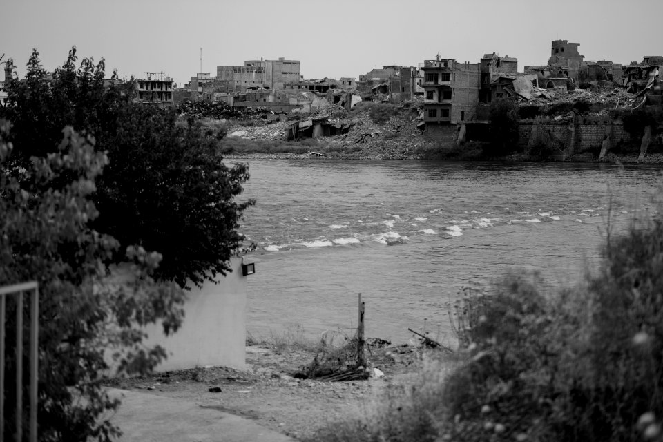 Views of the old city of Mosul along the river Tiger, in summer of 2019 after war with the Islamic State 05