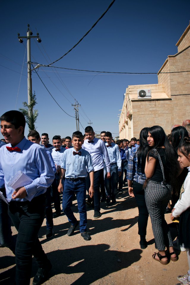 Views of the Palm Sunday festival and parade in 2018 in alQosh, a Chaldean Catholic town 07