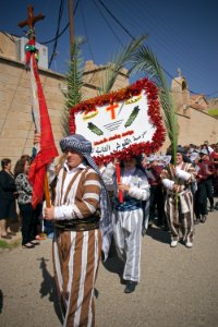 Views of the Palm Sunday festival and parade in 2018 in alQosh, a Chaldean Catholic town 03