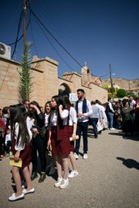 Views of the Palm Sunday festival and parade in 2018 in alQosh, a Chaldean Catholic town 05