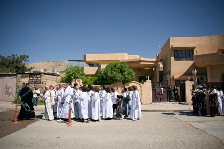 Views of the Palm Sunday festival and parade in 2018 in alQosh, a Chaldean Catholic town 32