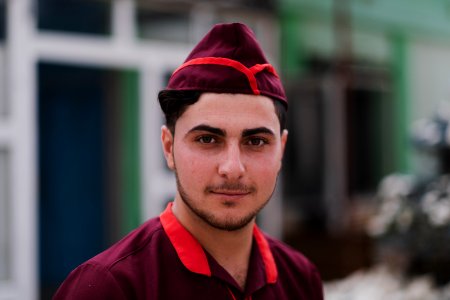 Views of the owner and his son of a recently reopened restaurant in Shingal, following war with the Islamic State 07