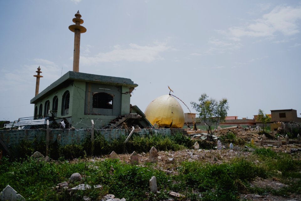 Views of the Shia shrine of Zakr Al-Deen in Shingal in April of 2019, following its destruction by the Islamic State 05