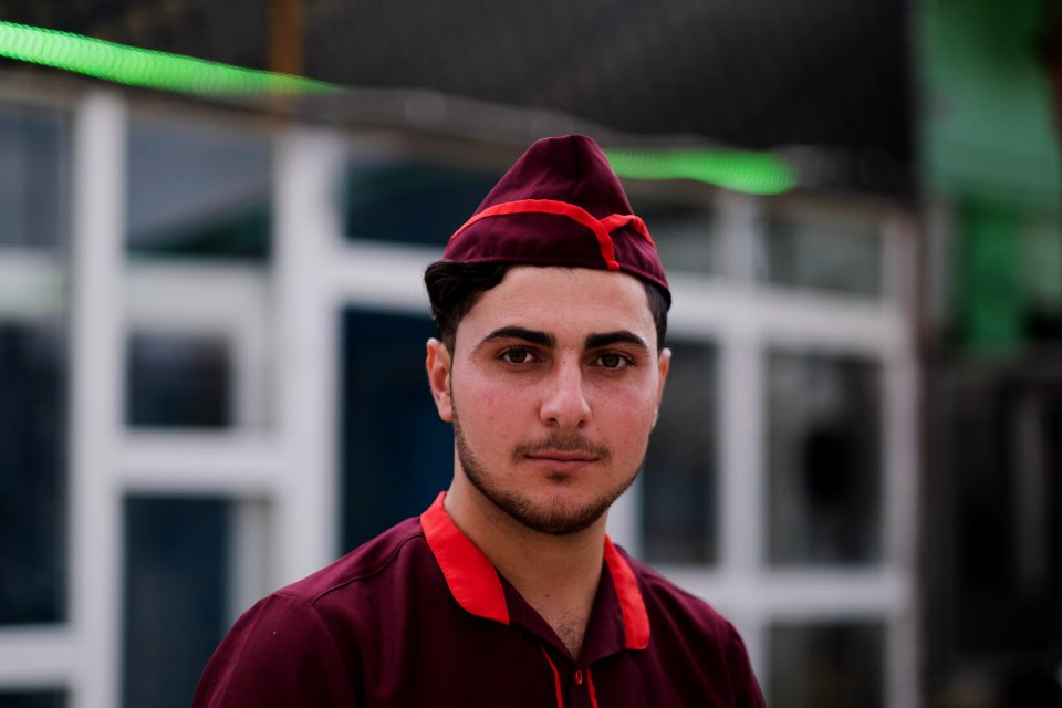 Views of the owner and his son of a recently reopened restaurant in Shingal, following war with the Islamic State 08