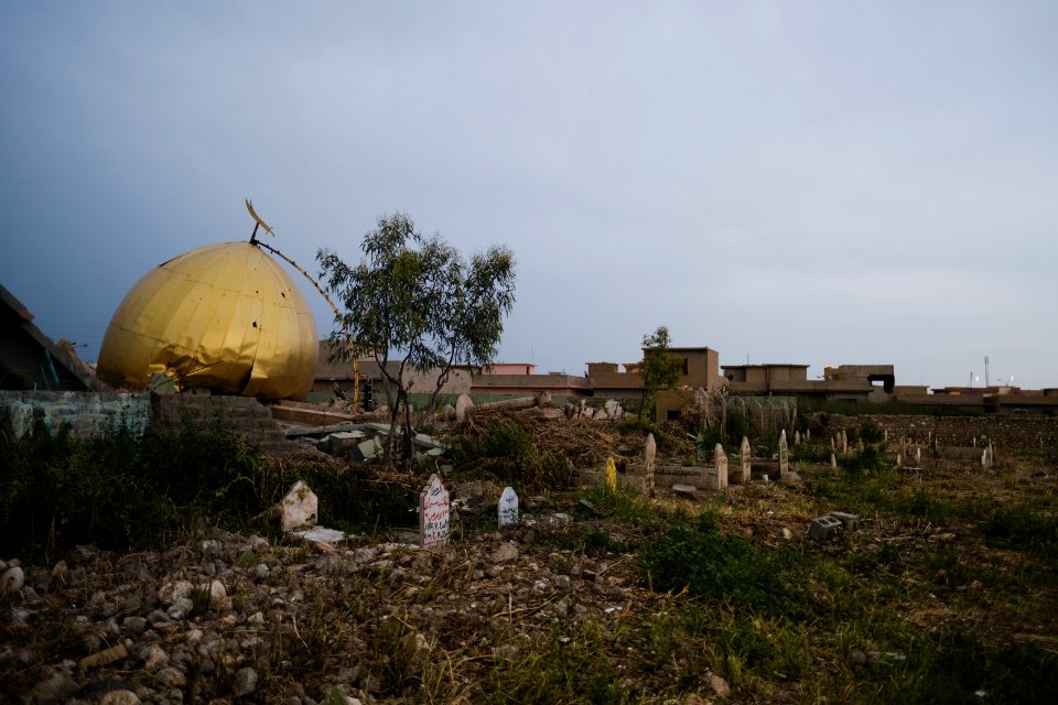 Views of the Shia shrine of Zakr al-Deen in Shingal, partially destroyed by the Islamic State 12