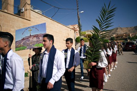 Views of the Palm Sunday celebration in 2018 in alQosh 06