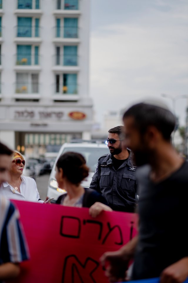 Views of the solidarity protest for Rojava organized by Kurdish Jews on October 15th of 2019 in Tel Aviv, Israel 22