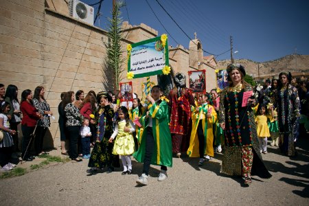 Views of the Palm Sunday parade and festival of 2018 in alQosh 11