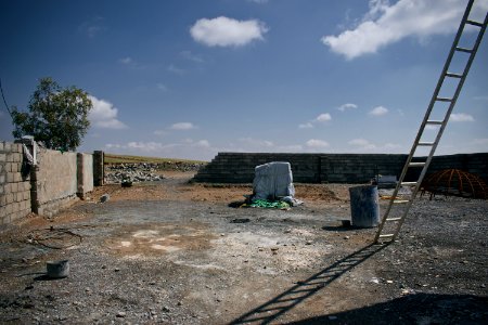 Views of the Kakaii shrine of Bawa Haidar, rebuilt after its destruction by the Islamic State, near Gazakan village 01