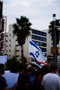 Views of the solidarity protest for Rojava organized by Kurdish Jews on October 15th of 2019 in Tel Aviv, Israel 44