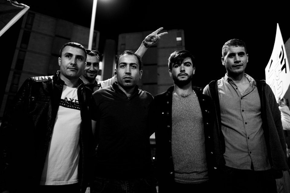 Views of the solidarity protest for Rojava organized by Kurdish Jews on October 12th 2019 in Jerusalem, Israel 32