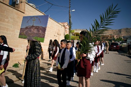 Views of the Palm Sunday celebration in 2018 in alQosh 02