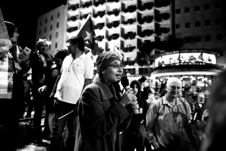 Views of the solidarity protest for Rojava organized by Kurdish Jews on October 12th 2019 in Jerusalem, Israel 17