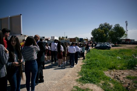 Views of the Palm Sunday festival and parade in 2018 in alQosh, a Chaldean Catholic town 08