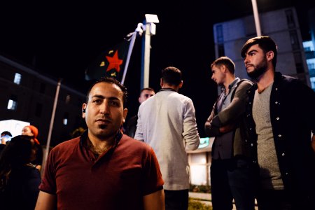 Views of the solidarity protest for Rojava organized by Kurdish Jews on October 12th 2019 in Jerusalem, Israel 30