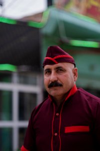 Views of the owner and his son of a recently reopened restaurant in Shingal, following war with the Islamic State 01