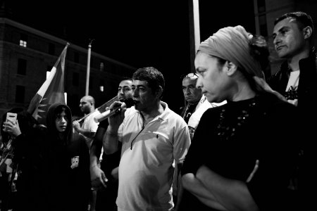 Views of the solidarity protest for Rojava organized by Kurdish Jews on October 12th 2019 in Jerusalem, Israel 27